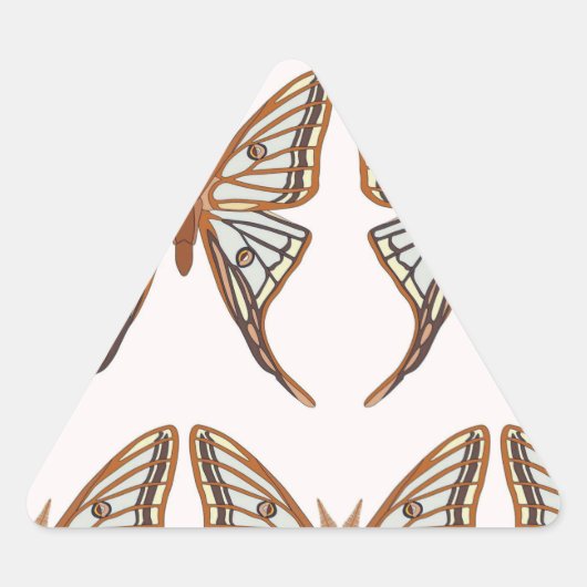 Sticker Triangulaire "Graellsia isabellae ou Moon Espagnol" (Devant)