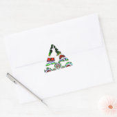 Sticker Triangulaire Graffiti coloré Hakuna Matata (Enveloppe)