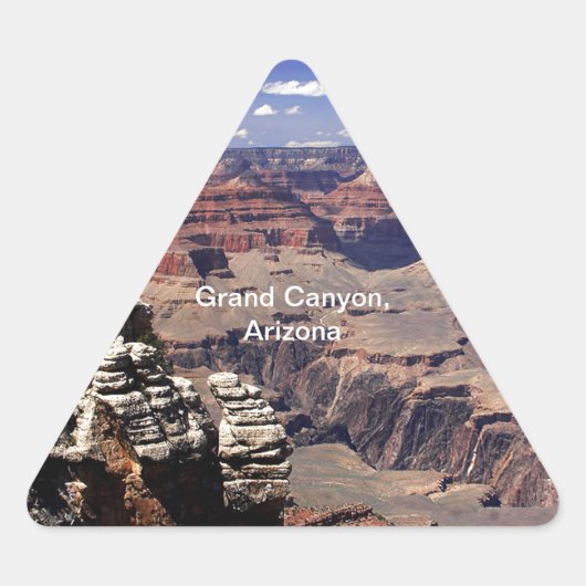 Sticker Triangulaire Grand Canyon, Arizona (Devant)