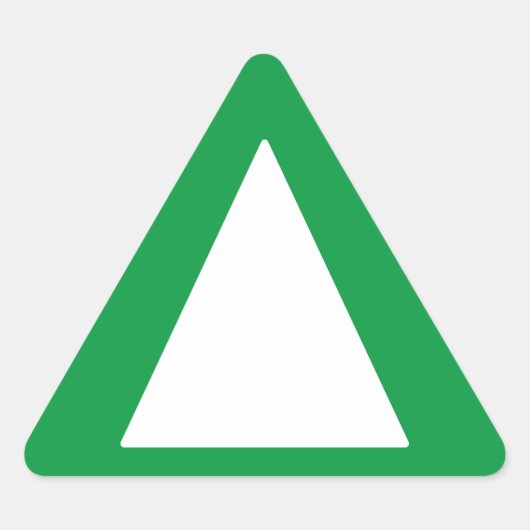 Sticker Triangulaire Grandes frontières - Alerte verte (Devant)