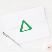 Sticker Triangulaire Grandes frontières - Alerte verte (Enveloppe)