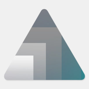 Sticker Triangulaire gris pourpre turquoise