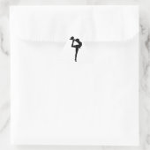 Sticker Triangulaire Gymnastique rythmique Silhouette (Sac)