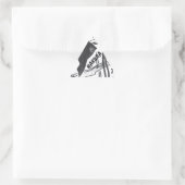 Sticker Triangulaire Hakuna Matata Fish Art Imprimer (Sac)