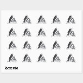 Sticker Triangulaire Hakuna Matata Fish Art Imprimer (Feuille)
