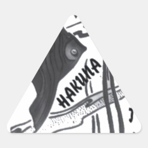 Sticker Triangulaire Hakuna Matata Fish Art Imprimer