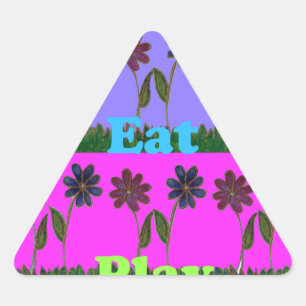 Sticker Triangulaire Hakuna Matata Love Mange Jeu.png