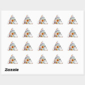 Sticker Triangulaire Halloween (Feuille)