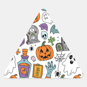 Sticker Triangulaire Halloween