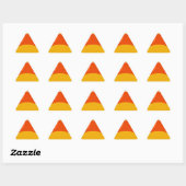 Sticker Triangulaire Halloween Candy Corn (Feuille)