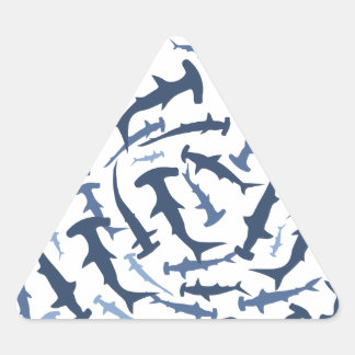 Sticker Triangulaire hammerhai requin marteau plongée sous-marine