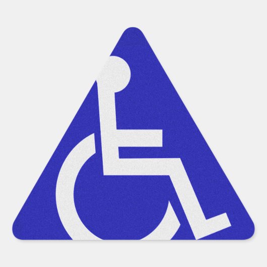Sticker Triangulaire Handicapés handicapés (Devant)