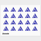 Sticker Triangulaire Handicapés handicapés (Feuille)