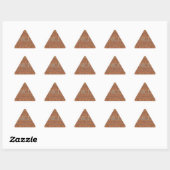 Sticker Triangulaire Happy Holidays Zebra Art Print (Feuille)