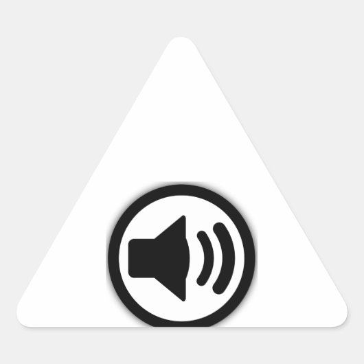 Sticker Triangulaire Haut-parleur audio (Devant)