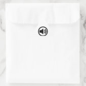 Sticker Triangulaire Haut-parleur audio (Sac)