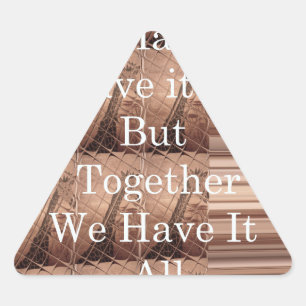 Sticker Triangulaire Have it toutes les girafes Safari Hakuna Matata wo
