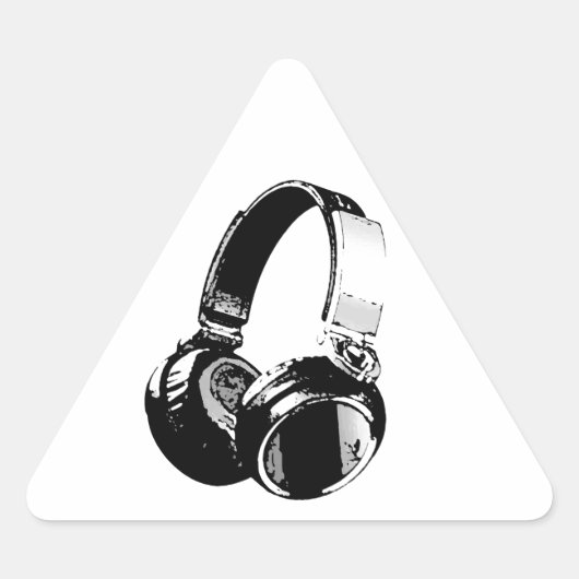 Sticker Triangulaire Headphone (Devant)
