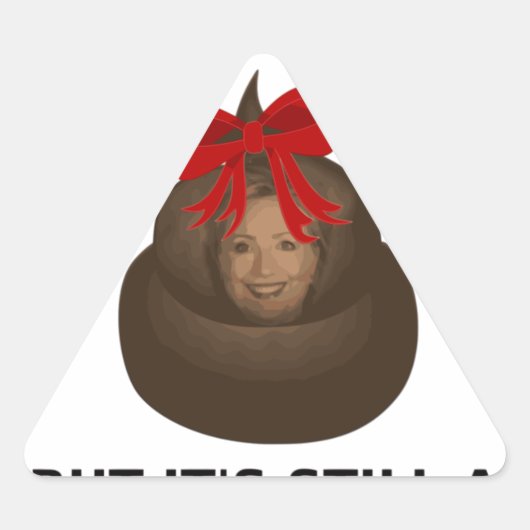Sticker Triangulaire Hillary Poop (Devant)