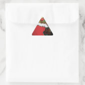 Sticker Triangulaire HoHo ! Merry Christmas TOXITS et Happy New Year (Sac)