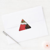 Sticker Triangulaire HoHo ! Merry Christmas TOXITS et Happy New Year (Enveloppe)