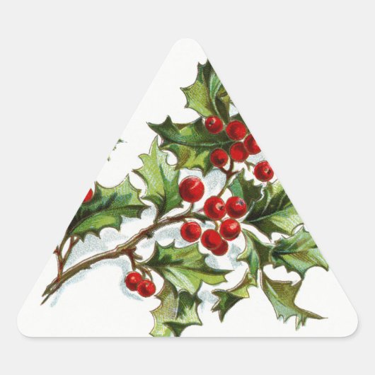 Sticker Triangulaire HollyBerries20150801 (Devant)