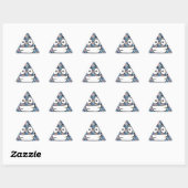 Sticker Triangulaire hologramme émoji (Feuille)