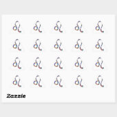 Sticker Triangulaire hologramme Leo (Feuille)