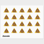 STICKER TRIANGULAIRE HONEY BEE, TRIANGLE DE SCEAU DE CIRE BROWN (Feuille)