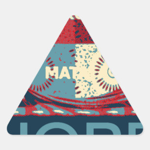 Sticker Triangulaire Hope Hakunamatata Lovely Inspirational Edgy vecteu