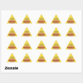 Sticker Triangulaire Hotdog picture (Feuille)