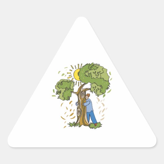 Sticker Triangulaire Hugger d'arbre (Devant)