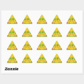Sticker Triangulaire I love Jamaica (Feuille)