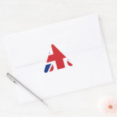Sticker Triangulaire I Love UK Art Print (Enveloppe)