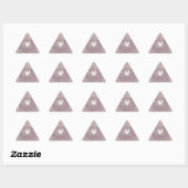 Sticker Triangulaire "I May Look Calm" (Feuille)