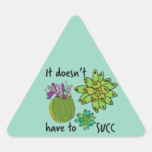 Sticker Triangulaire il n'est pas nécessaire de sucer (Devant)