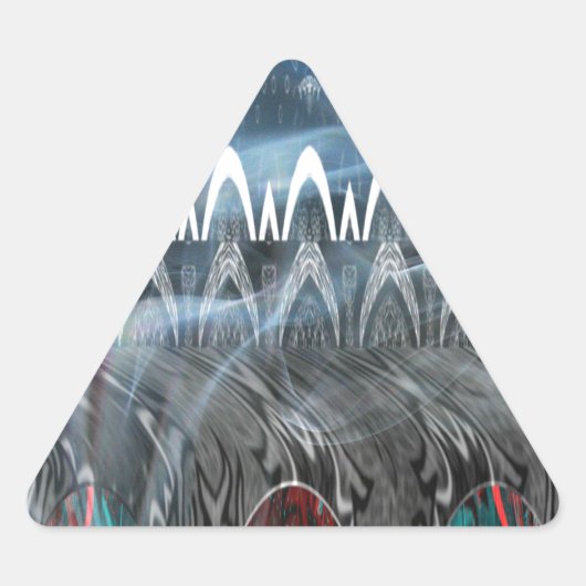 Sticker Triangulaire Impression artistique Abstraite remarquable (Devant)