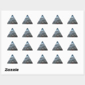 Sticker Triangulaire Impression artistique Abstraite remarquable (Feuille)