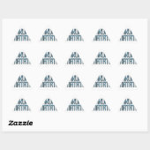 Sticker Triangulaire Impression d'art 3D Hakuna Matata (Feuille)