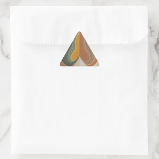 Sticker Triangulaire Impression d'art Abstrait rétroactif (Sac)
