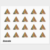 Sticker Triangulaire Impression d'art Abstrait rétroactif (Feuille)