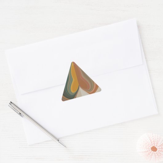 Sticker Triangulaire Impression d'art Abstrait rétroactif (Enveloppe)