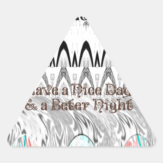 Sticker Triangulaire Impression d'art cadeau Fête des mariées (Devant)