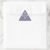 Sticker Triangulaire Impression d'art de conception radiale (Sac)