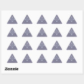 Sticker Triangulaire Impression d'art de conception radiale (Feuille)
