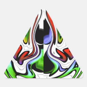 Sticker Triangulaire Impression d'art profil Abstrait