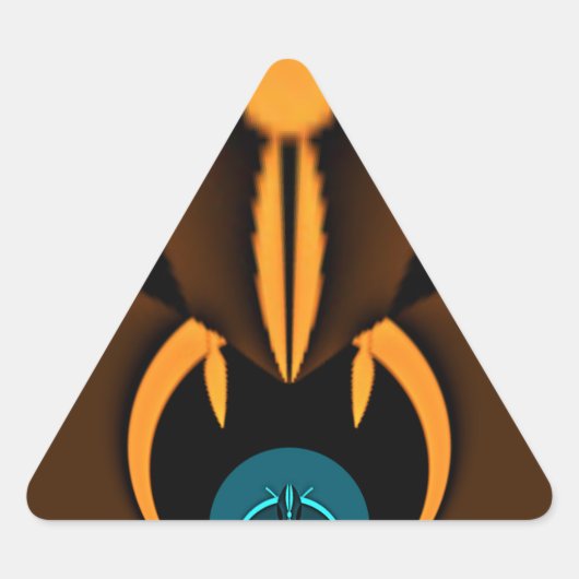 Sticker Triangulaire Impression de contraste de couleur Abstraite (Devant)