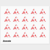 Sticker Triangulaire impression de homard (Feuille)