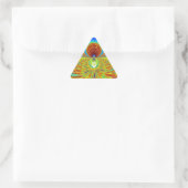 Sticker Triangulaire Impression de Kaleidoscope coloré (Sac)