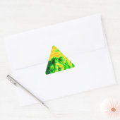 Sticker Triangulaire Impression Fluorante Lion Art Vision Night (Enveloppe)